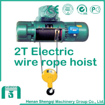 HB Modèle d&#39;explosion Proof Tire Corde électrique Hoist 2 tonnes